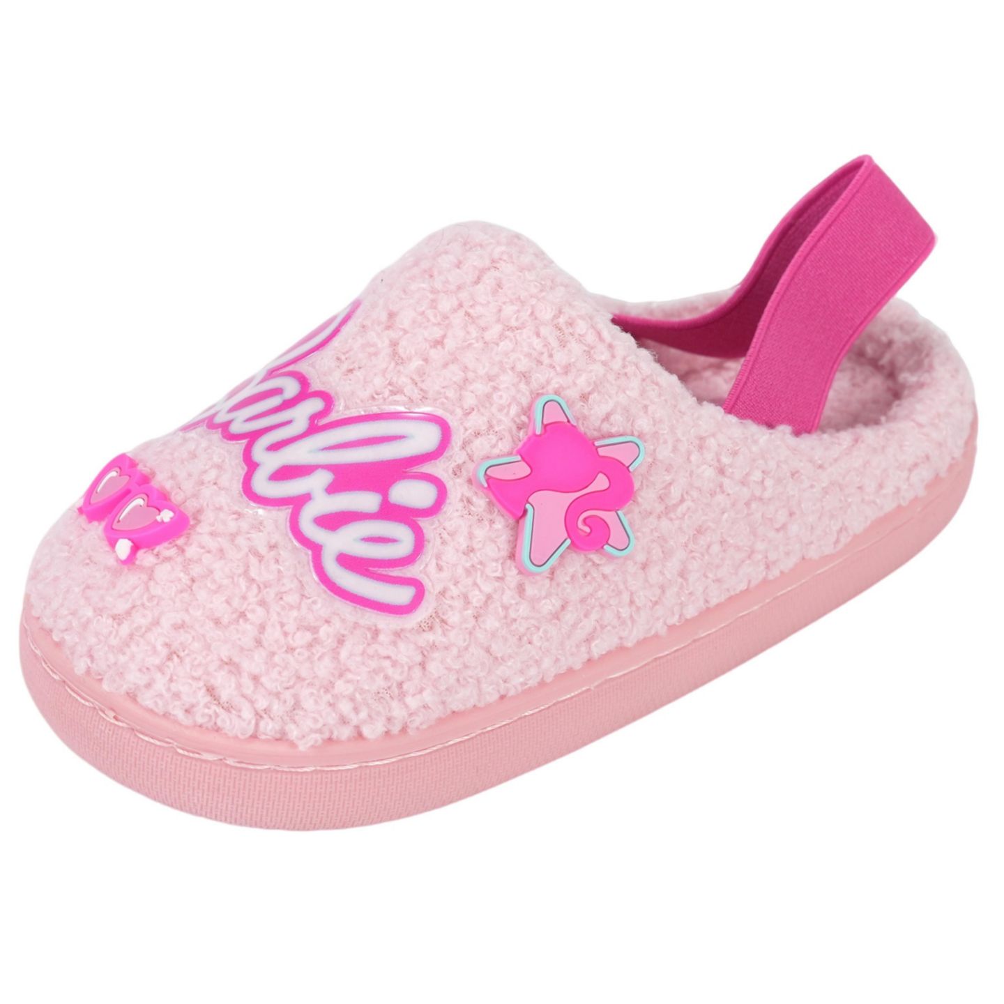 Тапочки Barbie Faux Fur Slip-On Slippers для девочек-малышей, цвет: Светлый розовый, вариант 1 — фото 5