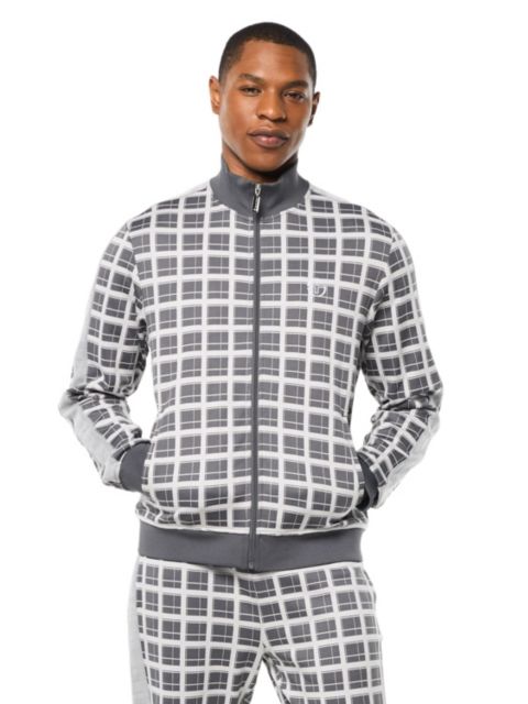 Мужская куртка Sergio Tacchini Damarindo Check Track, цвет: Серый