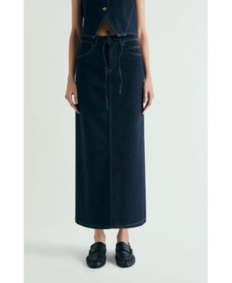 Women's Denim Midi Skirt