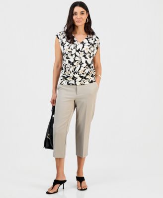 Petite Capri Slim Trousers
