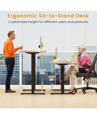 Electric Standing Desk Frame with LED Display and Height Memory