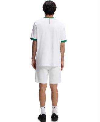 Men's Stretch-Cotton Mexico Country Flag Logo T-Shirt