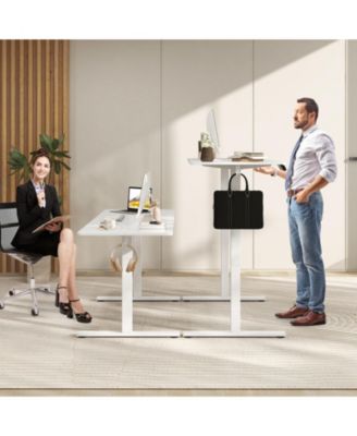 63 in Electric Standing Desk with 3 Memory Heights and LED Display