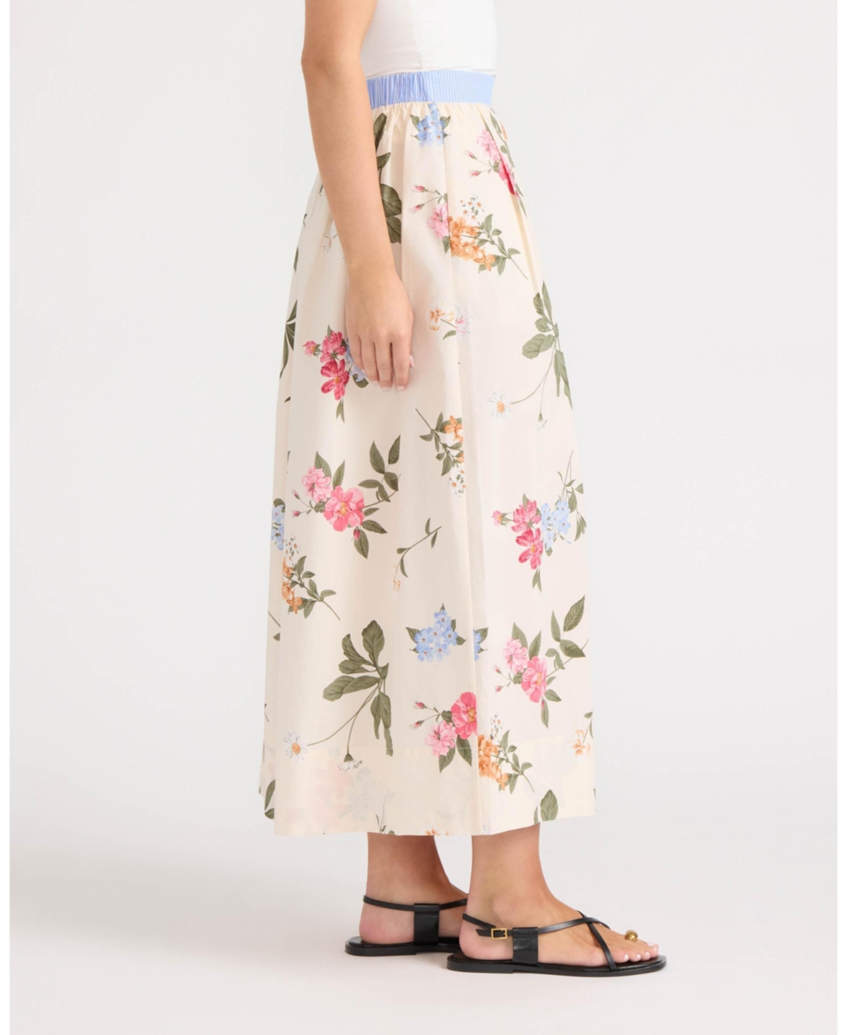 Ellen Tracy Women's Maxi Skirt with Pleats