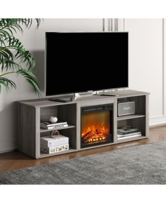 Modern Fireplace TV Stand for TVs up to 65" with Storage Media Console