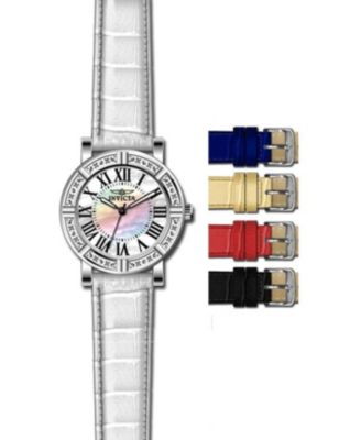 Women's 12641 Wildflower Quartz Mother of Pearl Dial Watch