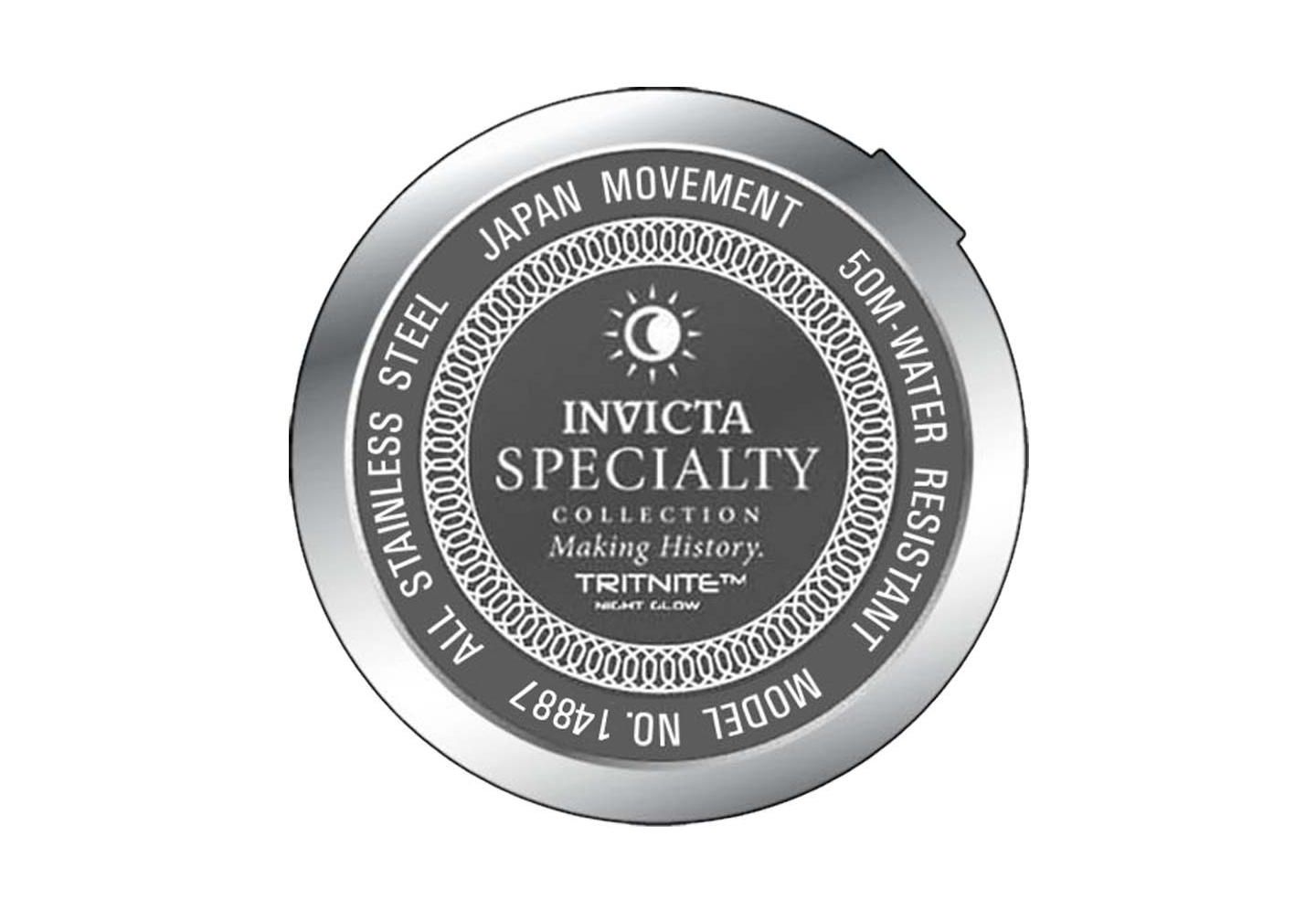 Мужские часы Invicta 14887 Specialty Quartz Chronograph Dial, цвет: Серебряный — фото 3