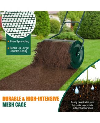 24 in Peat Moss Spreader with Side Latches and Handle