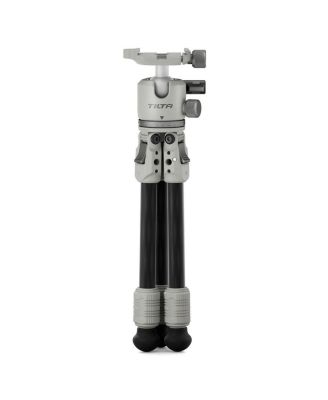 Tabletop Ball Head with 1-Stage Carbon Fiber Tripod Legs, Snow White