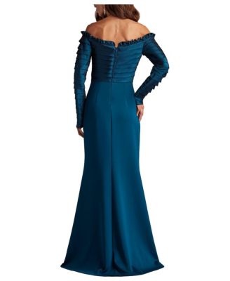 Women's Neena Taffeta Banded Gown
