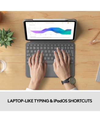 Combo Touch Keyboard Case for iPad Pro 11" (1st-4th Gen), Detachable Backlit Keyboard, Trackpad, Oxford Gray