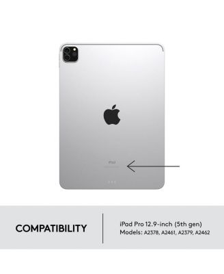 Combo Touch Backlit Keyboard Case with Trackpad for Apple 12.9" iPad Pro 5th and 6th Gen, Oxford Gray