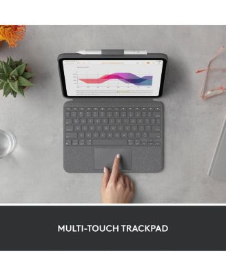 Combo Touch Backlit Keyboard Case with Trackpad for Apple iPad 10.9" 10th Gen and A16, Oxford Gray