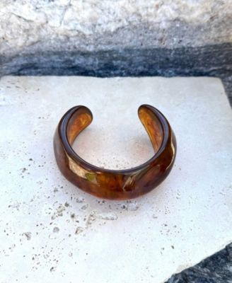 Chunky Brown Cuff Bracelet
