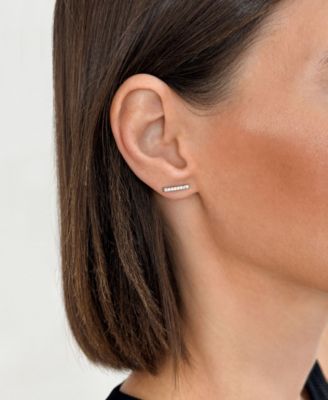 Cubic Zirconia Silver 3-Piece Bar Tennis Set