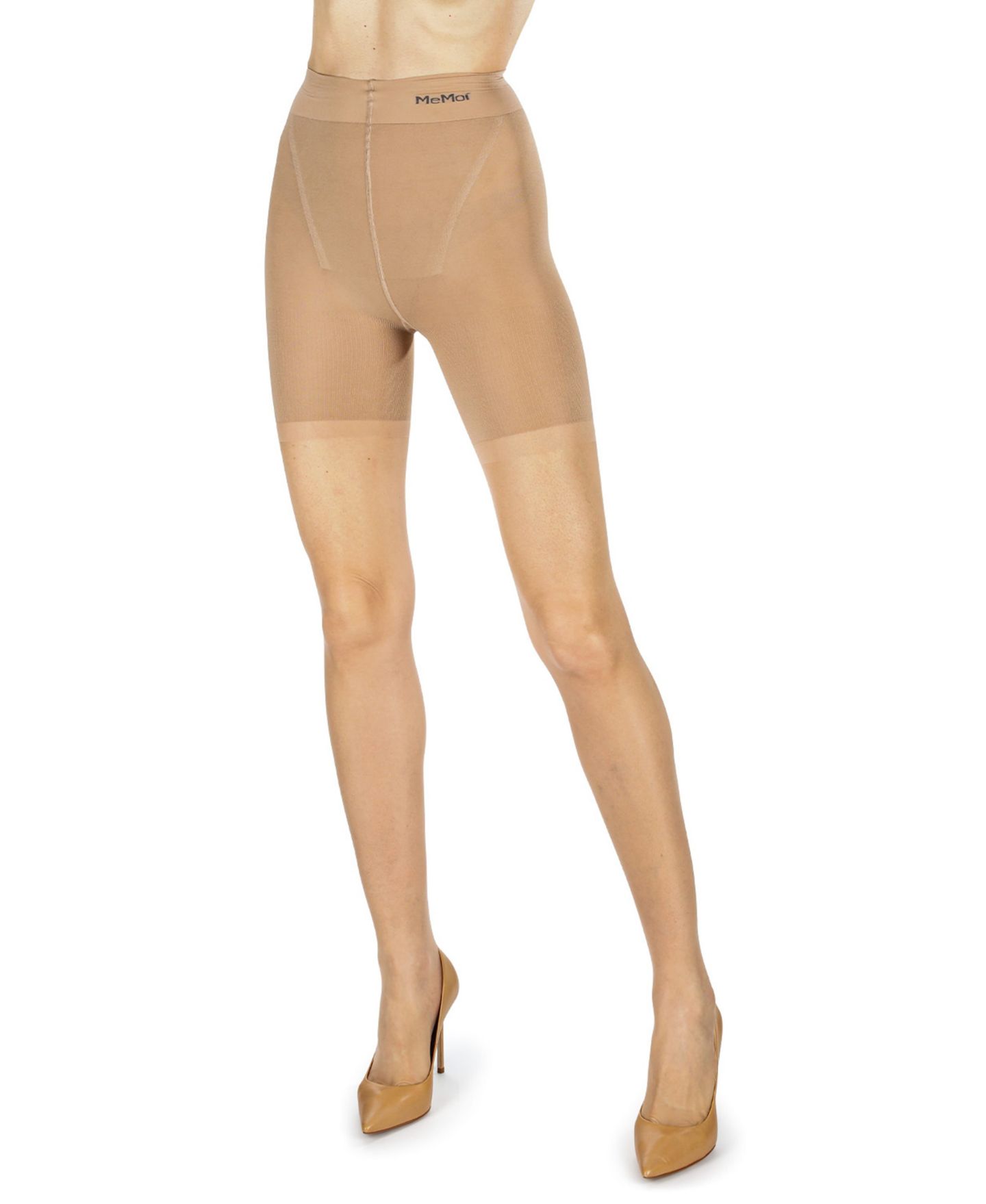 Женские колготки MeMoi Nudes Ultra Bare Essentials Longline Control Top Luxe Pantyhose, цвет: Naturel — фото 2