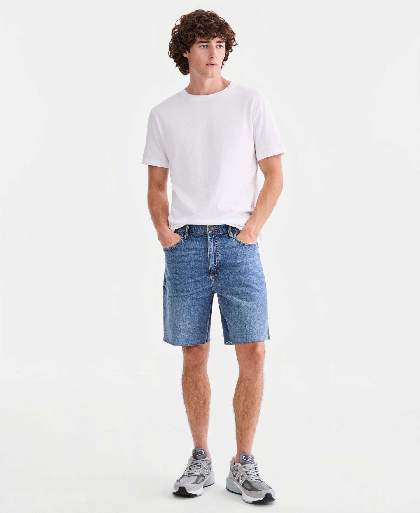 Мужские шорты Sun + Stone Monte Relaxed-Fit Denim Shorts, цвет: Варёный — фото 2