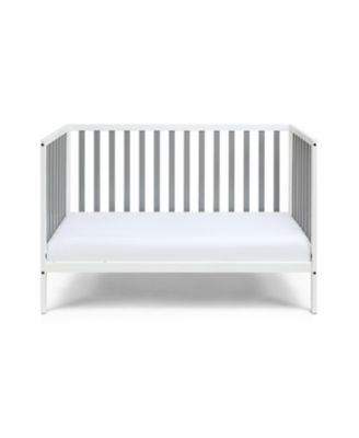 3 in 1 Convertible Solid Wood Island Crib Two Tone Modern Classic