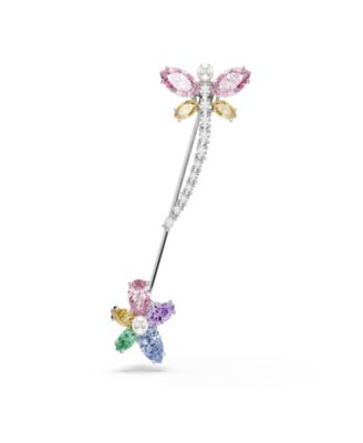 Ariana Grande x Brooch, Mixed Cuts, Dragonfly, Multicolored, Rhodium Plated