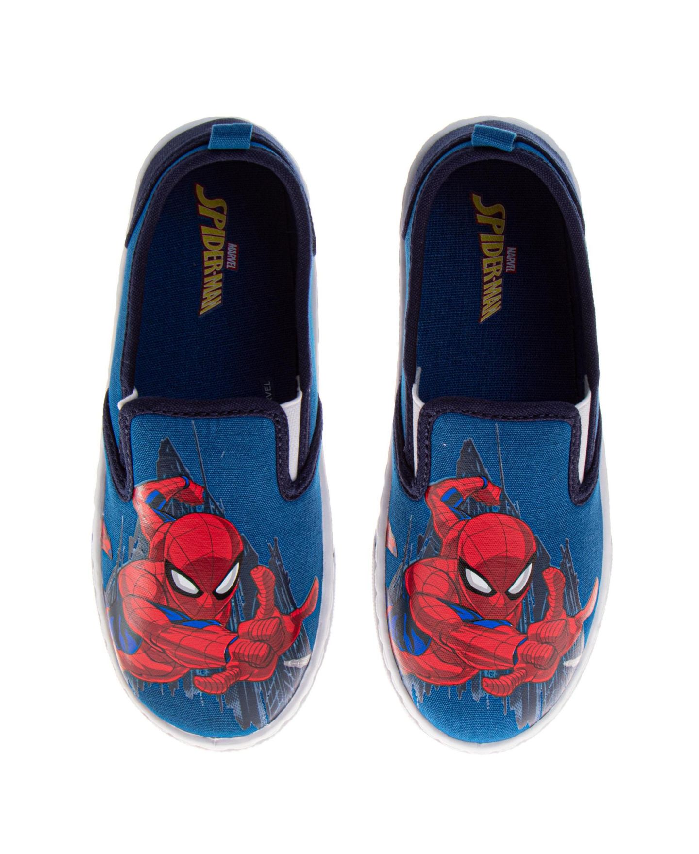 Кроссовки Spider-Man Marvel City Guardian Slip On Canvas Shoes для мальчиков — фото 5