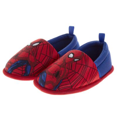 Toddler Marvel Spiderman Kids' Slippers Cozy, Plush, and Fun House Footwear