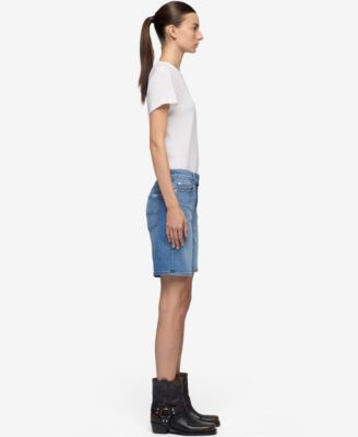 Women's Mid-Rise A-Line Cotton Boy Shorts