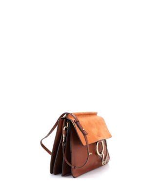 Medium Faye Shoulder Bag Leather and Suede