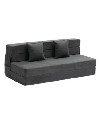 Folding Sofa Bed, 3-in-1 with Memory Foam Mattress, Convertible Sleeper Chair