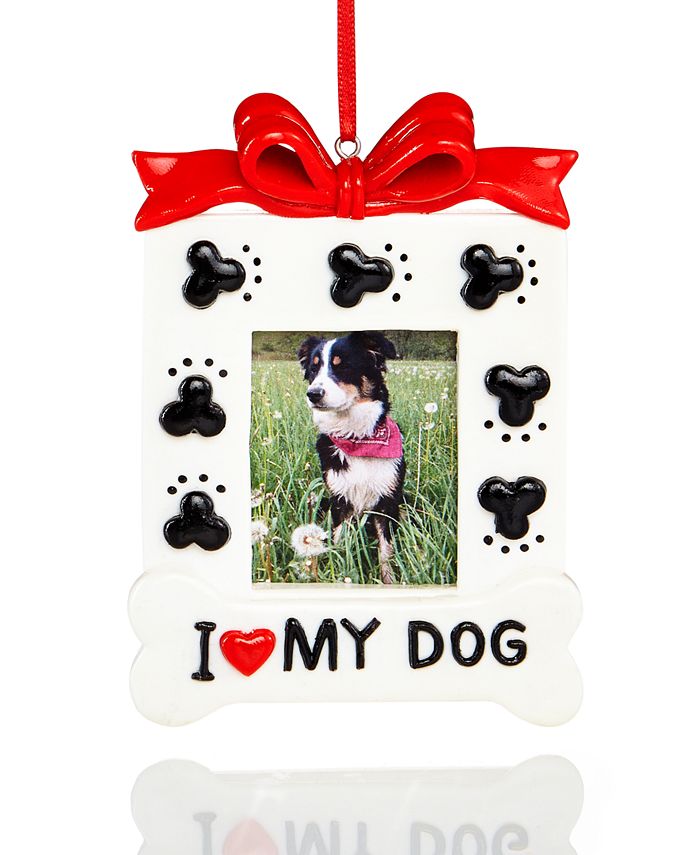 I love my dog outlet ornament