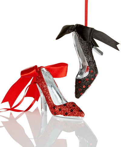 Holiday Lane Set of 2 Resin Shoe Ornaments, Only at Macy's
