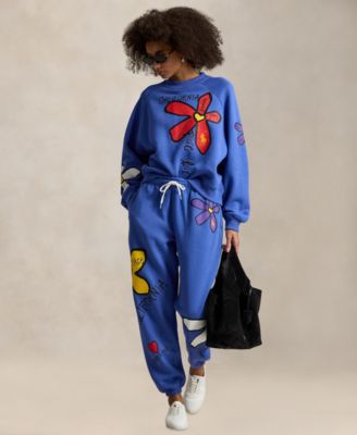 Women's Floral Graphic Crewneck Sweatshirt