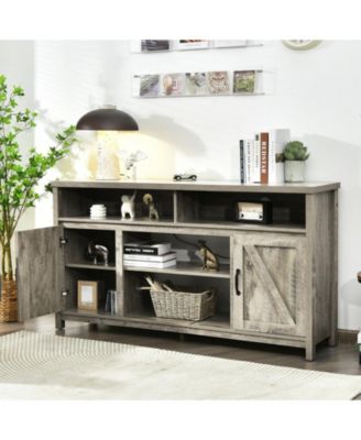 59 in TV Stand Media Console with Barn Doors for 65 in TVs