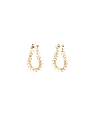 Elara Chevron Drop Earrings Bold Trendy Statement