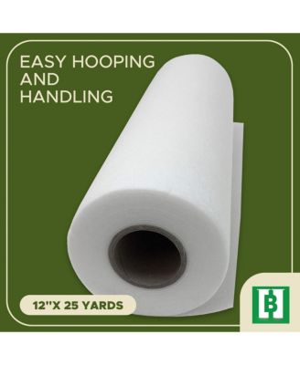 Water Soluble Embroidery Stabilizer Roll Washaway Backing Machine Hand 12" x 25 1.5 Oz