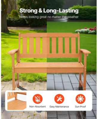 50.5in Weatherproof Patio Bench with 800 lbs Capacity for Outdoor Seating