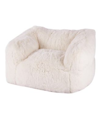Bean Bag Chair, Plush Sofa Chair with Armrests, High-Density Foam