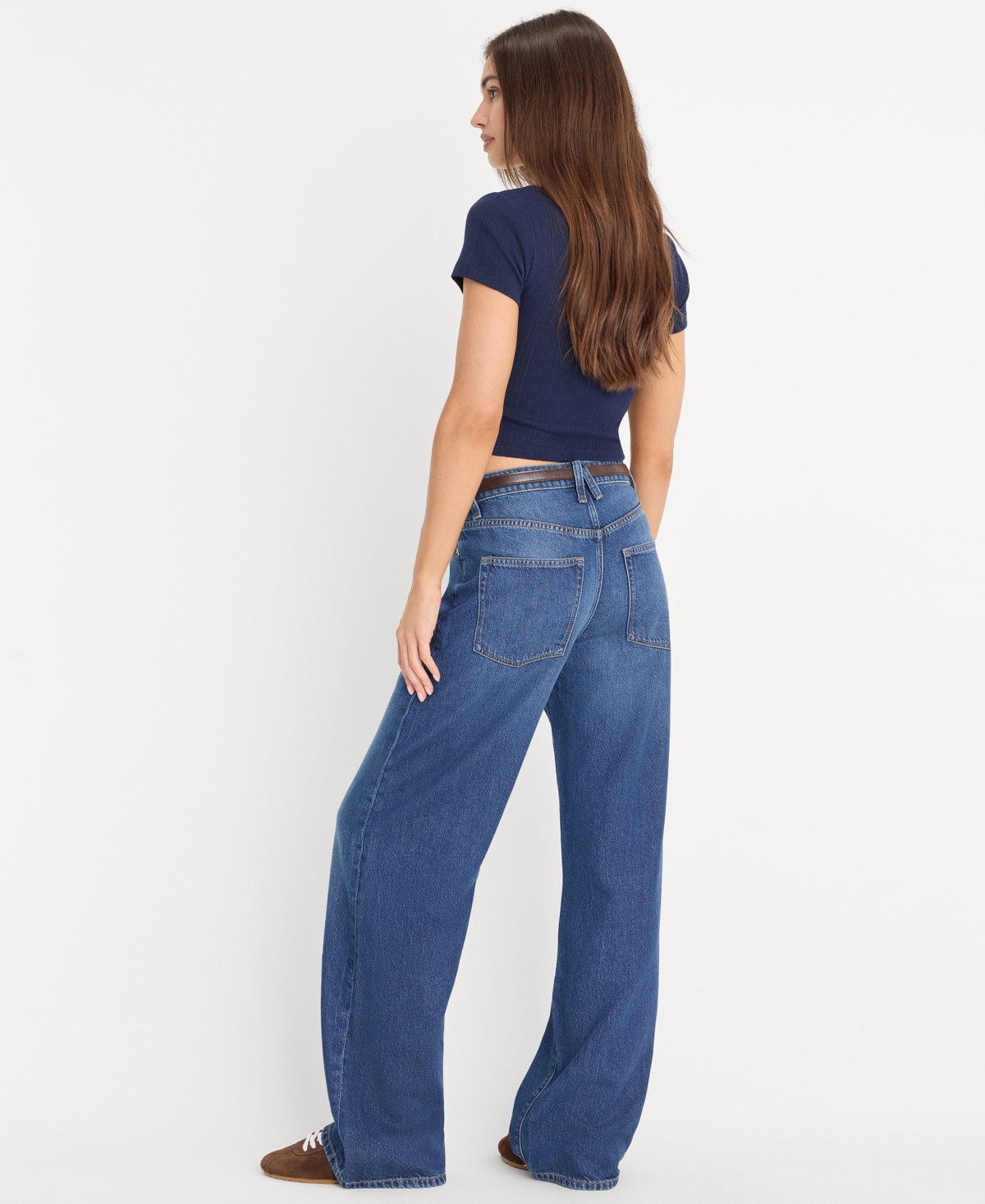 Good American Women's Weightless High-Rise Wide-Leg Jeans