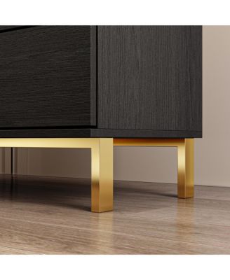 3-Drawers Wood Chest of Drawers Dresser