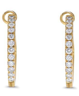 Diamond Hoop Earrings (1/2 ct. t.w.) in 14k Gold