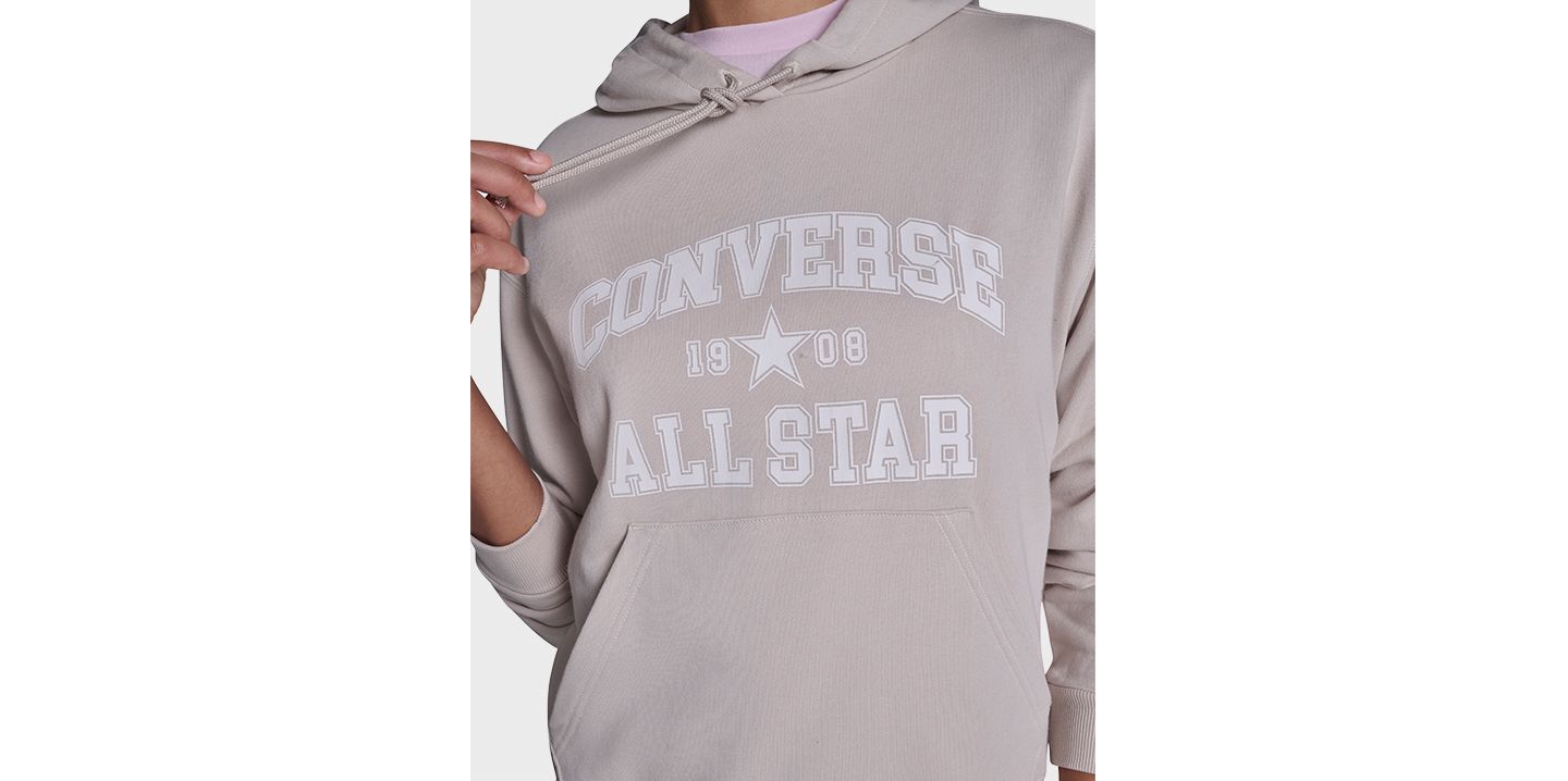 Женское худи Converse All Star Pullover, цвет: Экрю — фото 2