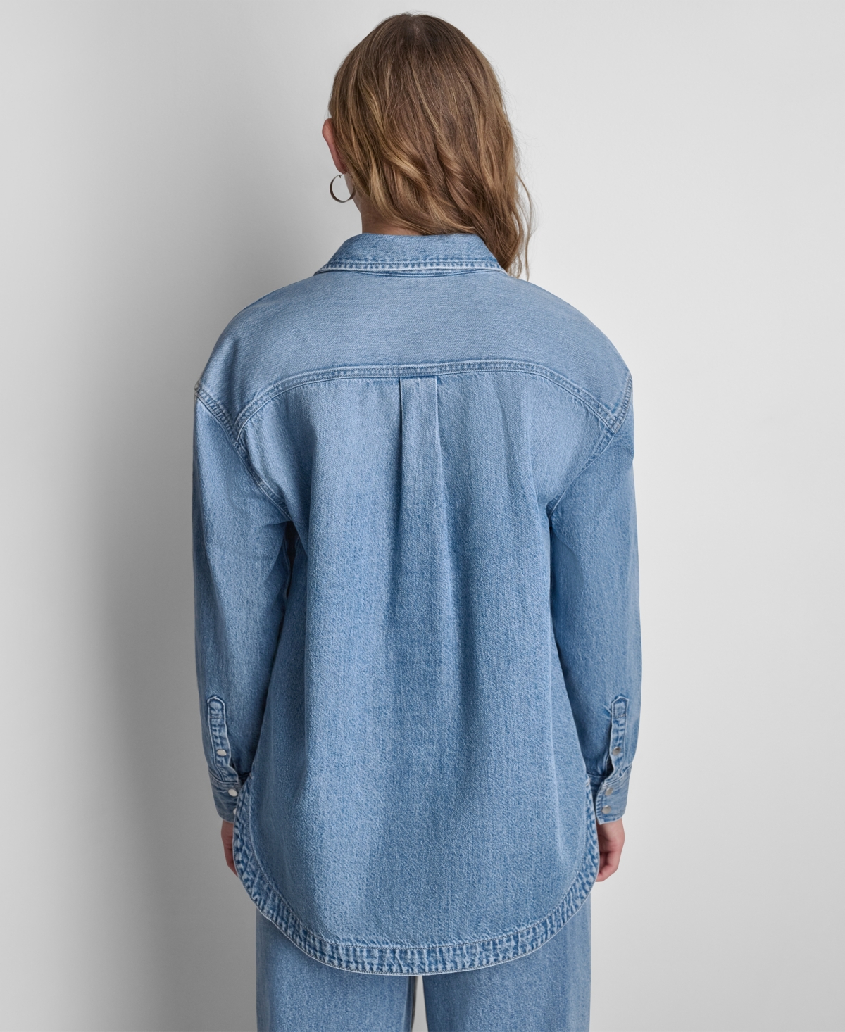 Dkny Jeans Women's Long-Sleeve Oversized Shirt