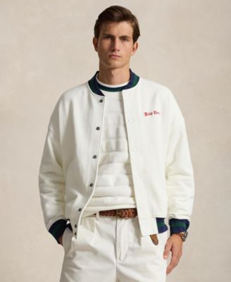 Men's Relaxed Fit Fleece Baseball Jacket