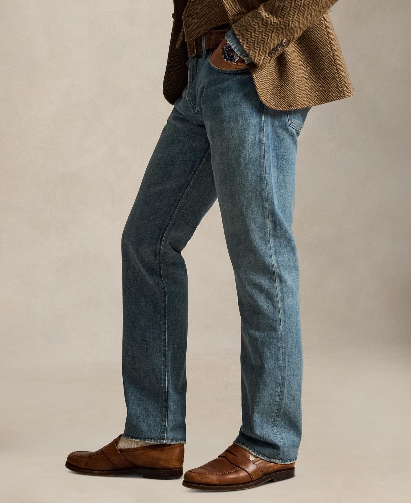 Мужские джинсы Polo Ralph Lauren Hampton Straight, цвет: Robinson — фото 3