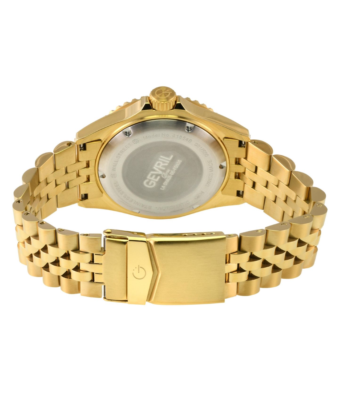 Мужские часы Gevril Wall Street Swiss Automatic IP Bracelet Watch — фото 2