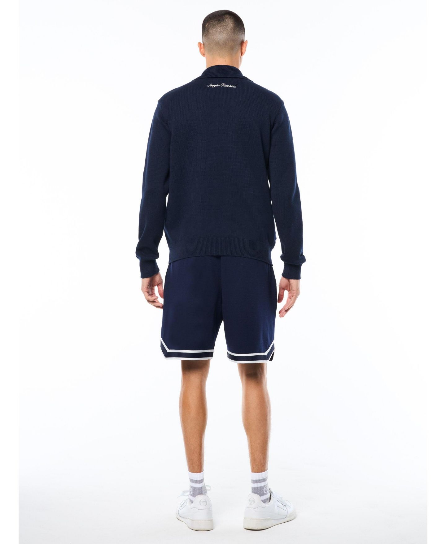 Мужской трикотажный кардиган Sergio Tacchini Cipri, цвет: Синий — фото 4