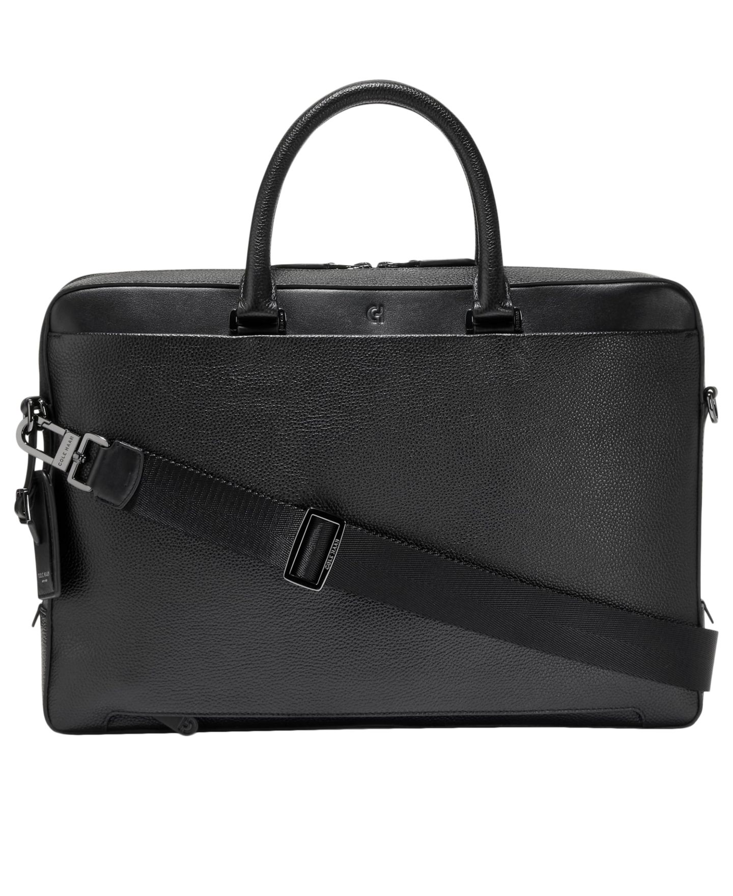 Мужская сумка Cole Haan Damon Laptop Briefcase, цвет: Чёрный — фото 2