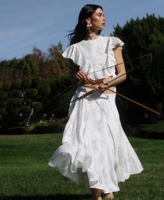 Women's Ruffle-Trimmed Top