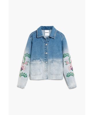 Women's Denim jacket flowers