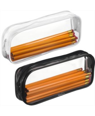 4 pieces Clear PVC Zipper Pouch Travel Makeup Bag