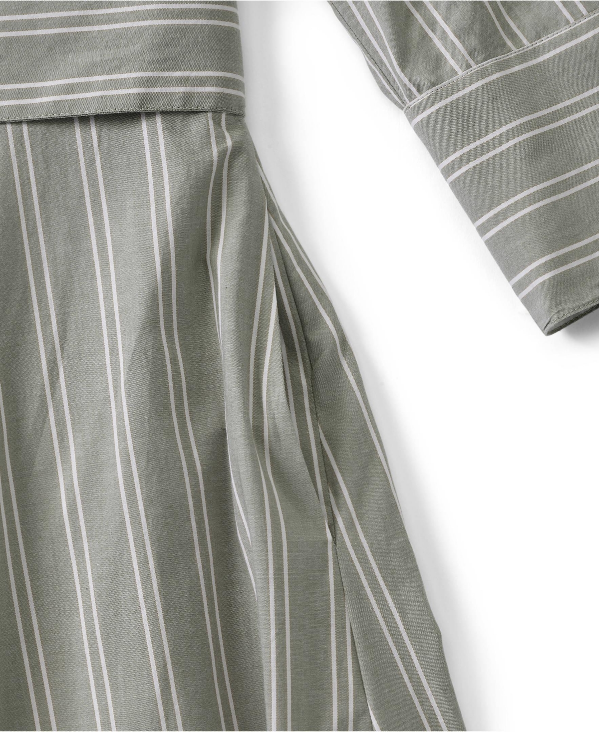 Lands' End Women's Poplin Midi Wrap Front Dress